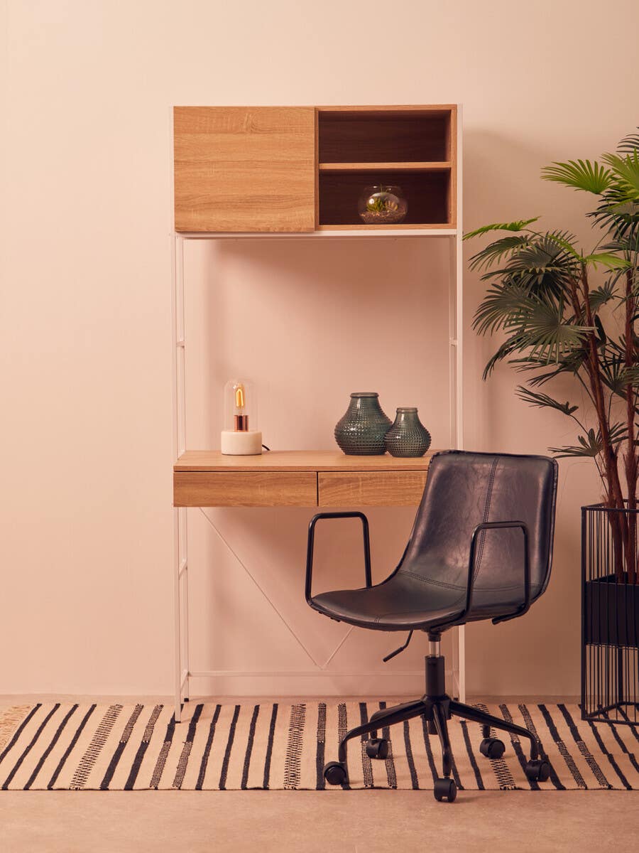 Penzance Natural Oak Veneer Effect Desk