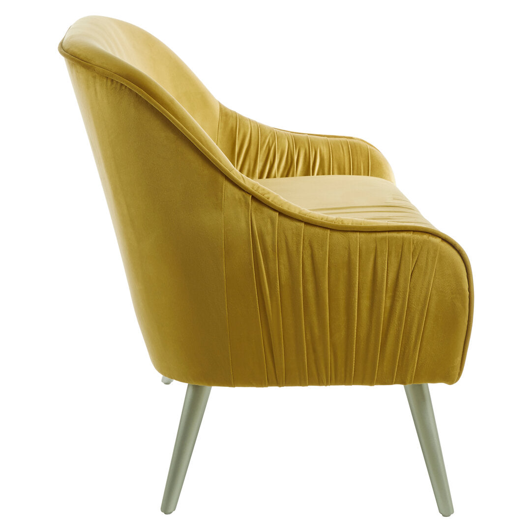 Como Mustard Velvet Sofa