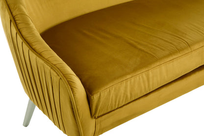 Como Mustard Velvet Sofa