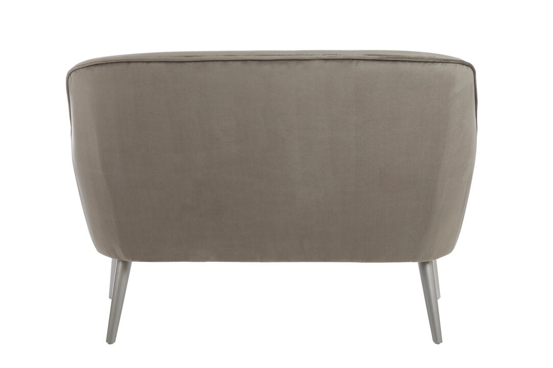Como Grey Velvet Sofa
