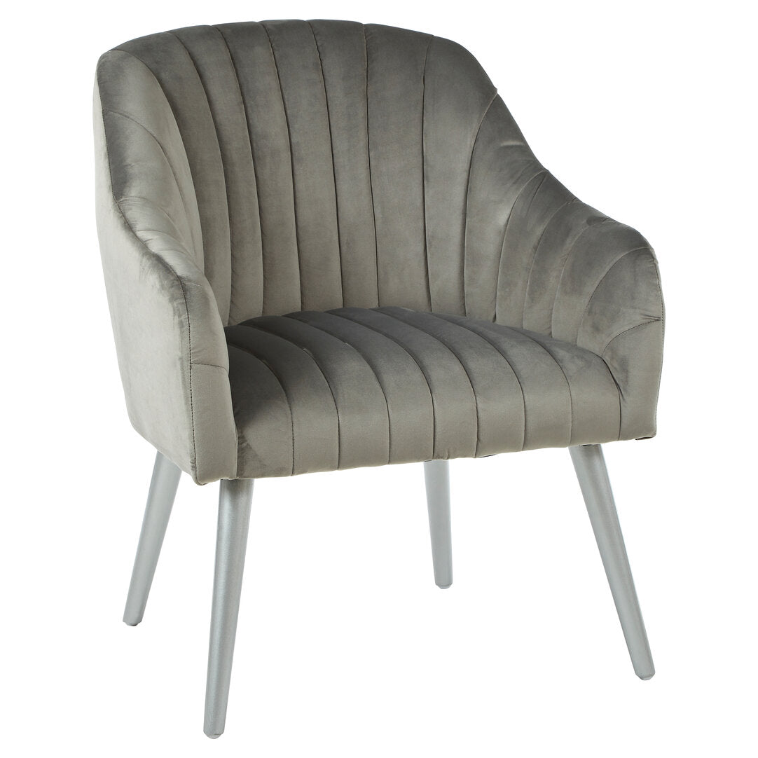 Como Grey Fabric Armchair