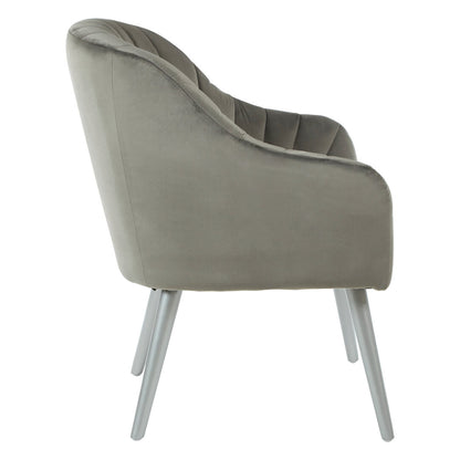 Como Grey Fabric Armchair