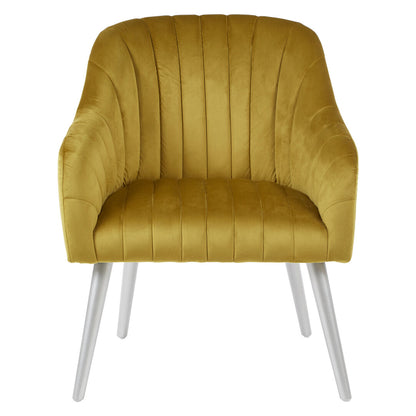 Como Mustard Fabric Armchair
