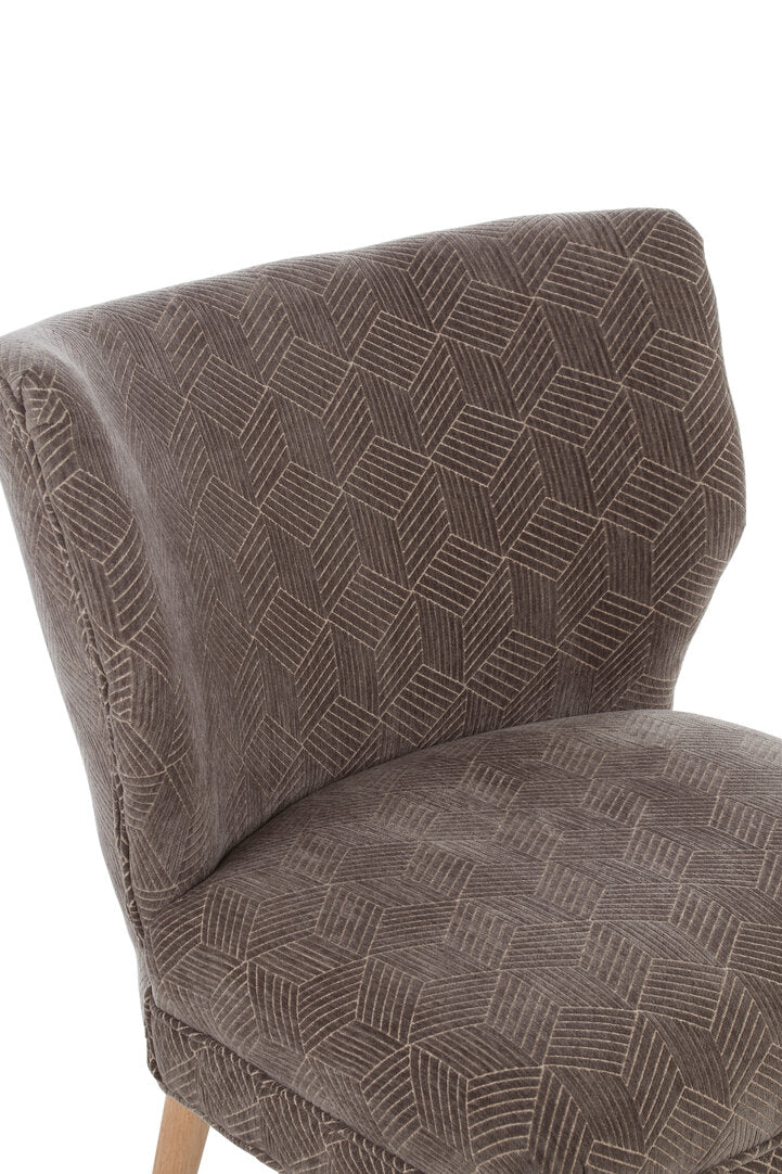 Sorrento Park Grey Chenille Wingback Chair