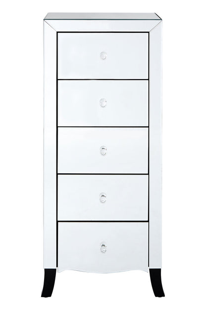 Oxford Chest of 5 Drawer With Mirror Frame