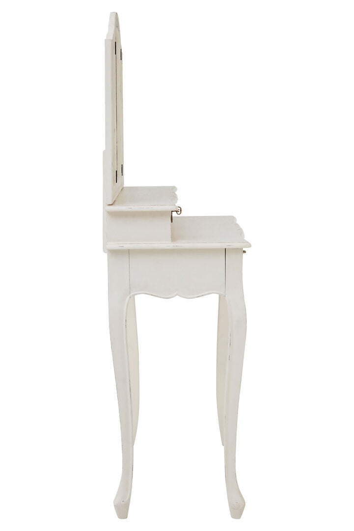 Stirling Dressing Table With Mirror White