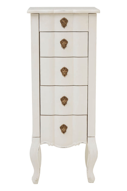 Stirling 5 Drawer Small Chest White