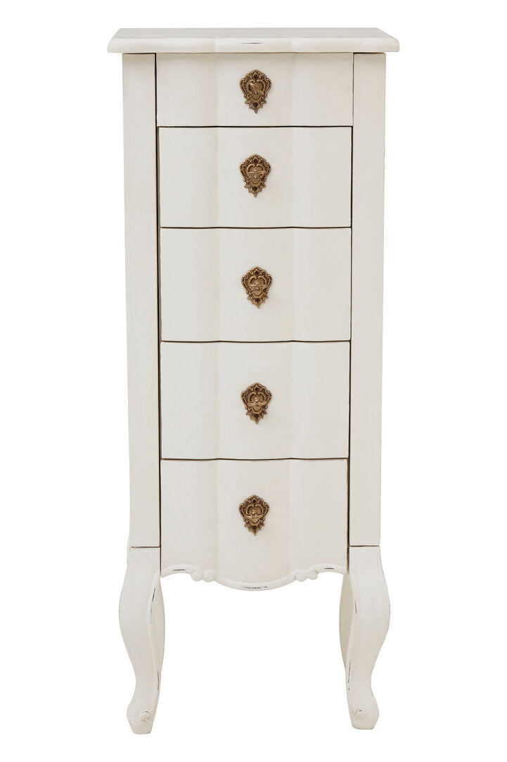 Stirling 5 Drawer Small Chest White