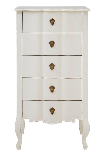 Stirling 5 Drawer White Chest