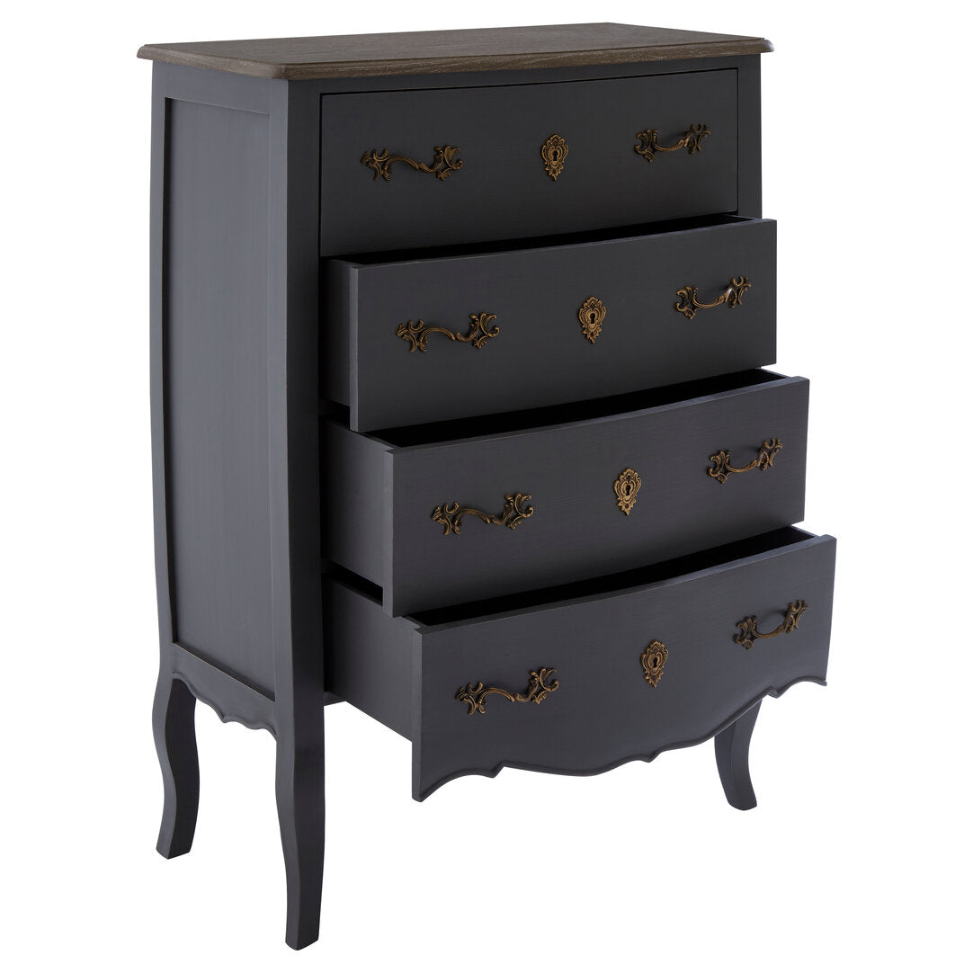 Stirling 4 Drawer Dark Grey Chest