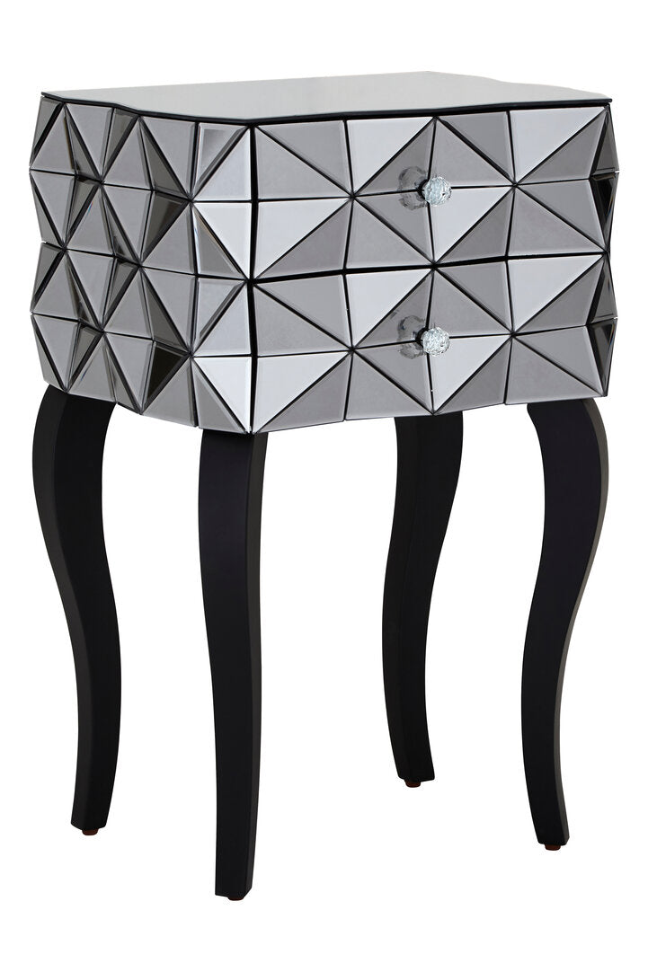 Chester 2 Drawer Bed Side Table in 3D effect