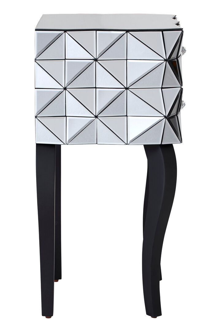 Chester 2 Drawer Bed Side Table in 3D effect