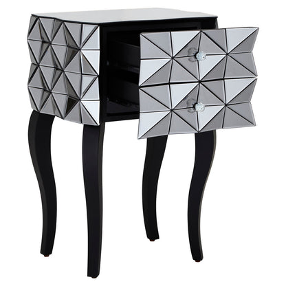 Chester 2 Drawer Bed Side Table in 3D effect