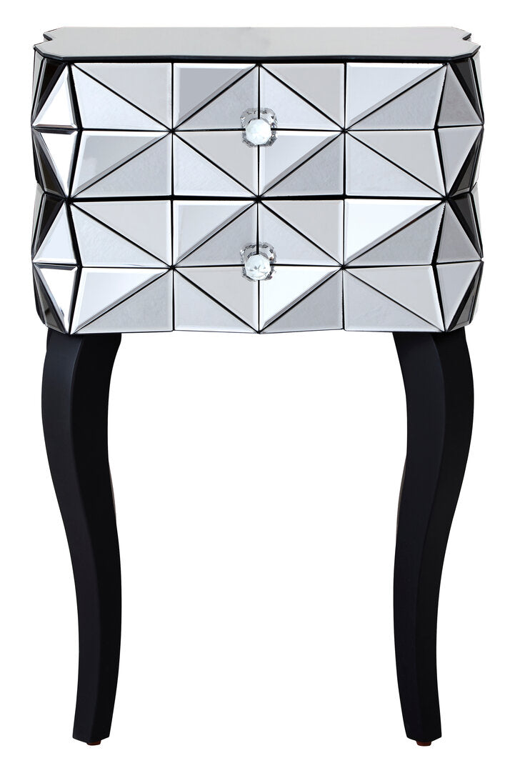 Chester 2 Drawer Bed Side Table in 3D effect – Okeke®