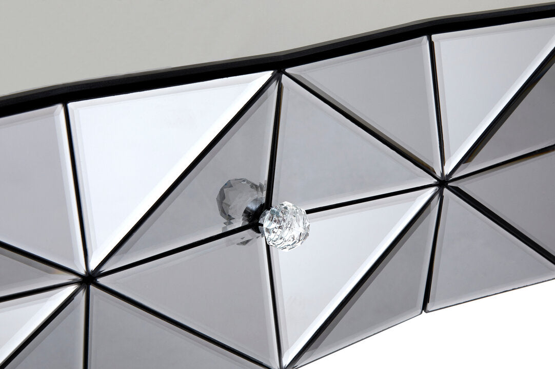 Chester Smoke Glass Two Drawer Console Table