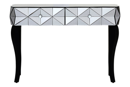 Chester Smoke Glass Two Drawer Console Table