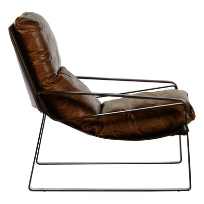 Harrogate Light Brown Leather Lounge Chair