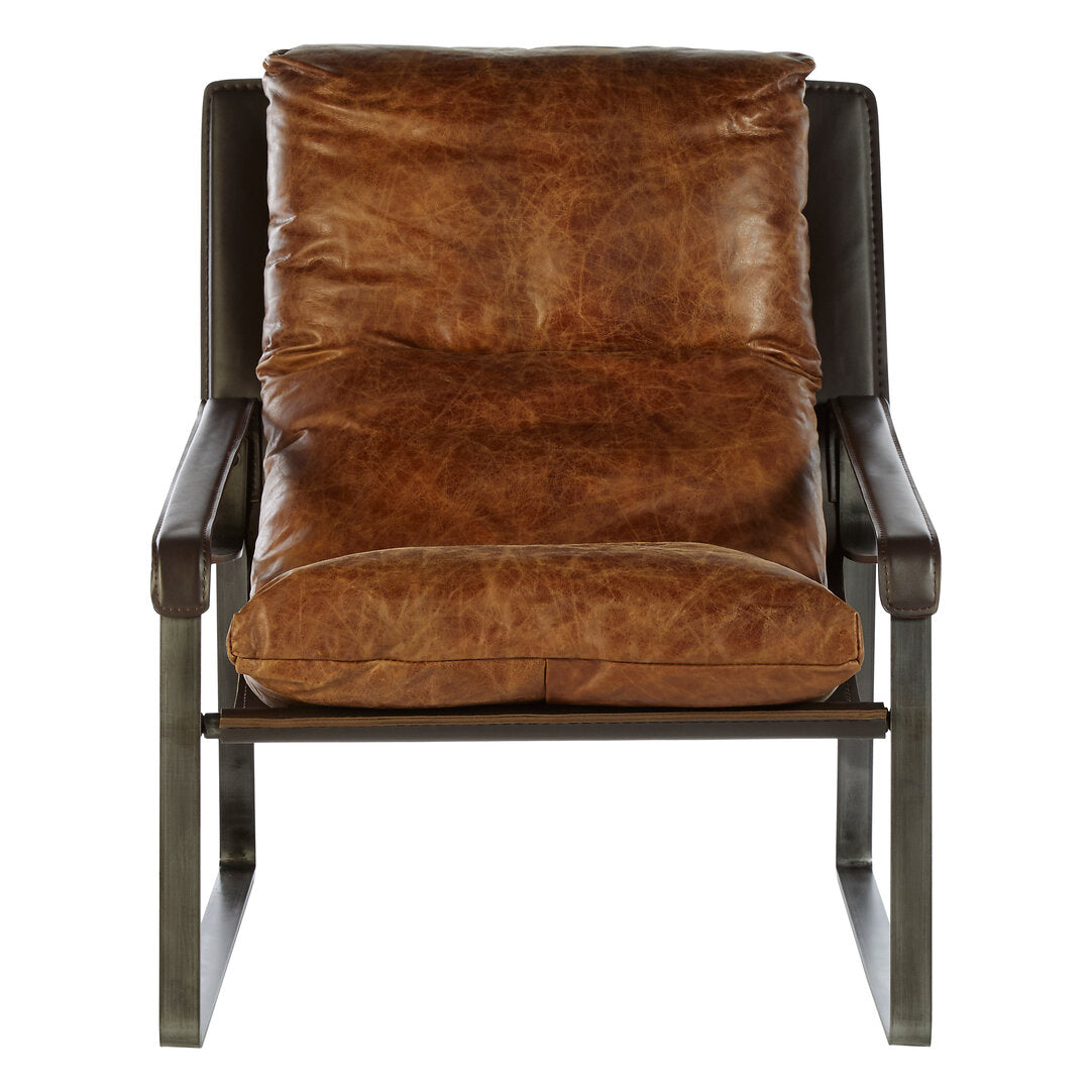 Harrogate Light Brown Leather Lounge Chair