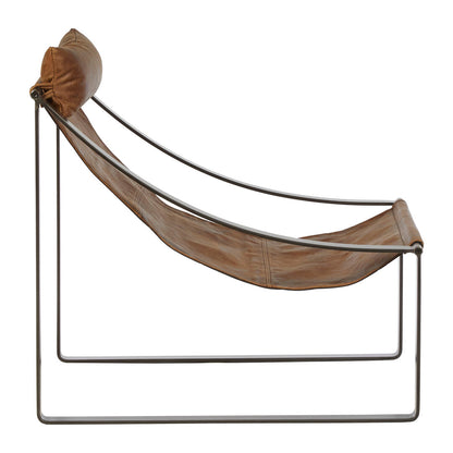 Harrogate Genuine Light Brown Leather Chair