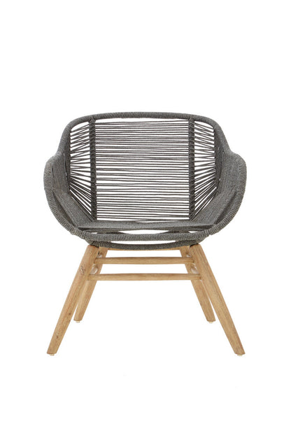 York Grey Rope Armchair