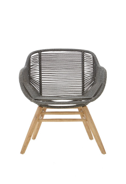 York Rope Armchair Grey 