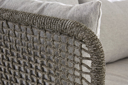 Bristol 3 Seat Grey Sofa with Wooden Legs