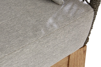 Bristol 3 Seat Grey Sofa with Wooden Legs