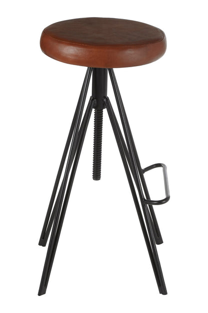 Bath Round Leather Stool