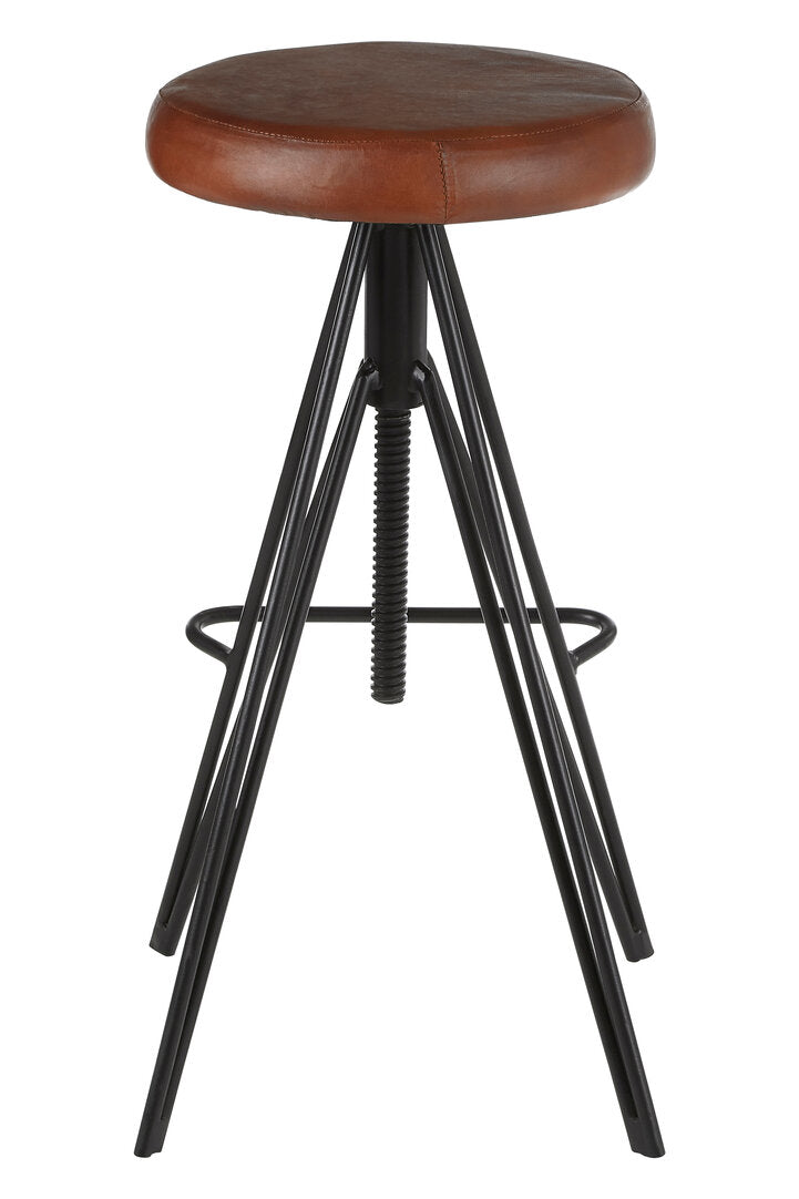 Bath Round Leather Stool