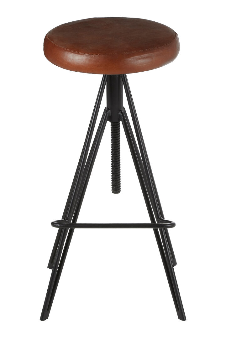 Bath Round Leather Stool