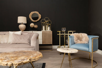 Naples Blue Velvet Chair