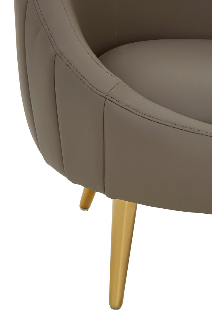 Granada Brown Leather Effect Armchair