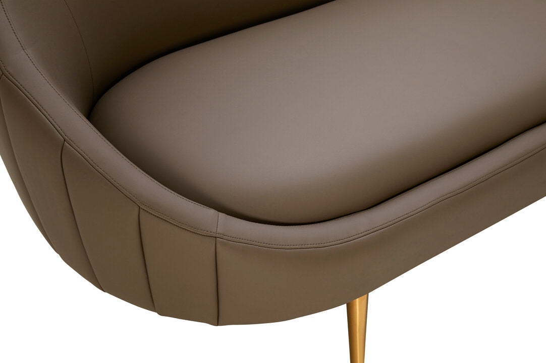 Granada Brown Leather Effect Sofa