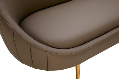 Granada Brown Leather Effect Sofa