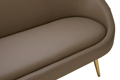 Granada Brown Leather Effect Sofa