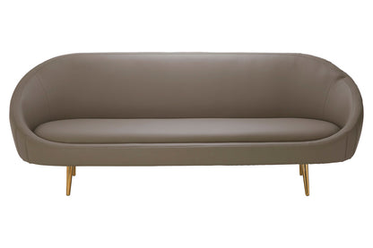 Granada Brown Leather Effect Sofa