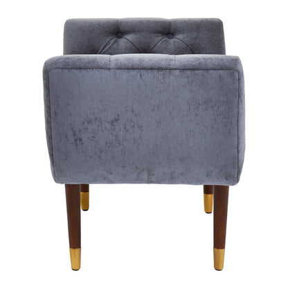 Portofino Grey Chenille Stool