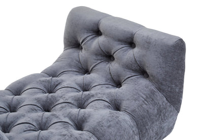 Portofino Grey Chenille Stool