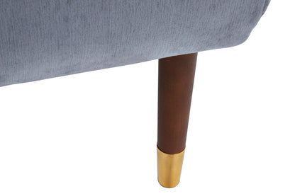 Portofino Grey Chenille Stool