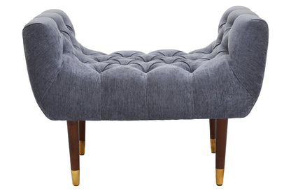 Portofino Grey Chenille Stool