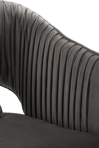 Capri Grey Velvet Sofa