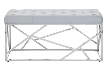 Aurora Powder Blue Geometric Bench