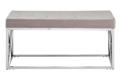 Aurora Mink Tufted Bench