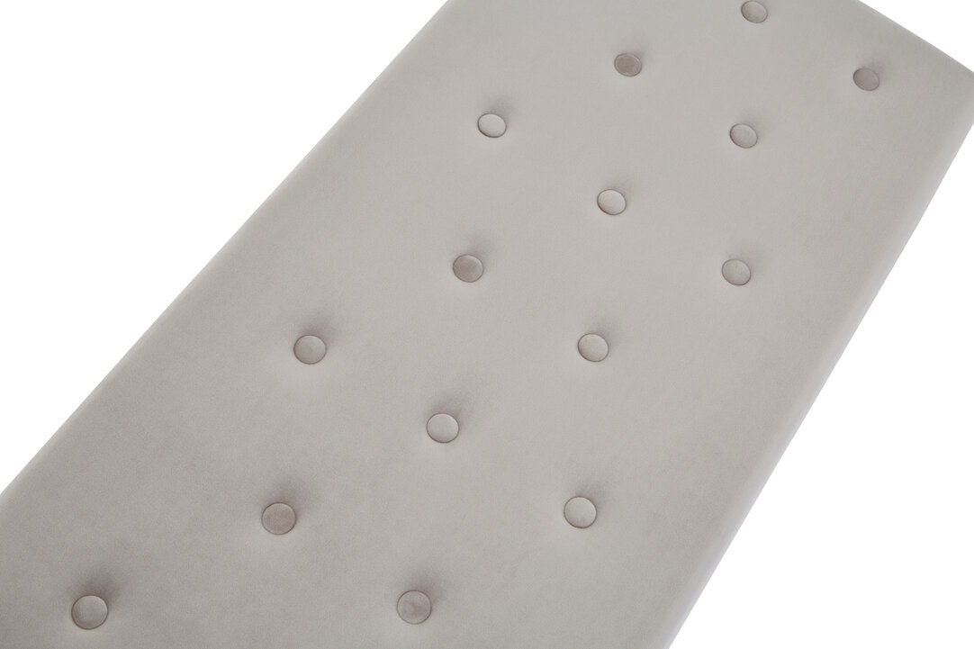 Aurora Mink Velvet Gold Finish Bench