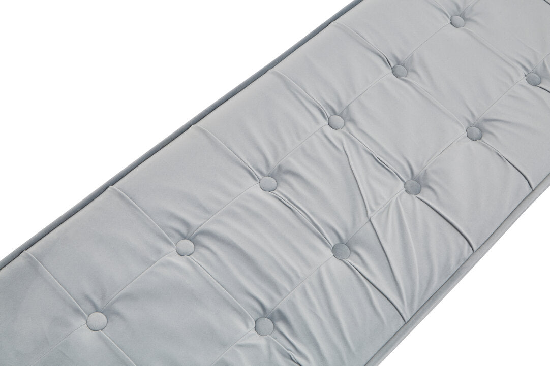 Aurora Powder Blue And Silver Finish Bench