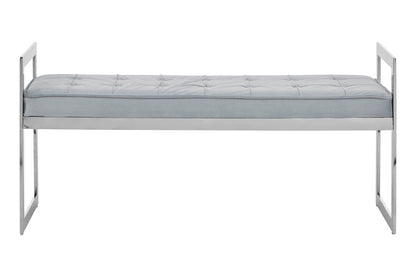 Aurora Powder Blue And Silver Finish Bench