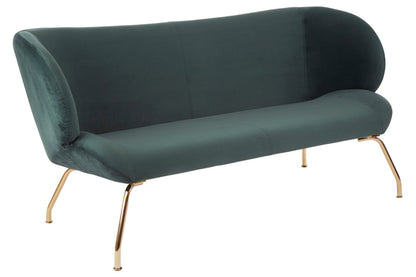 Penzance 2 Seat Green Sofa