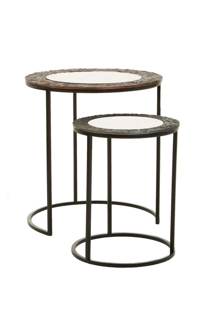 Penzance Set Of 2 Round Nesting Tables