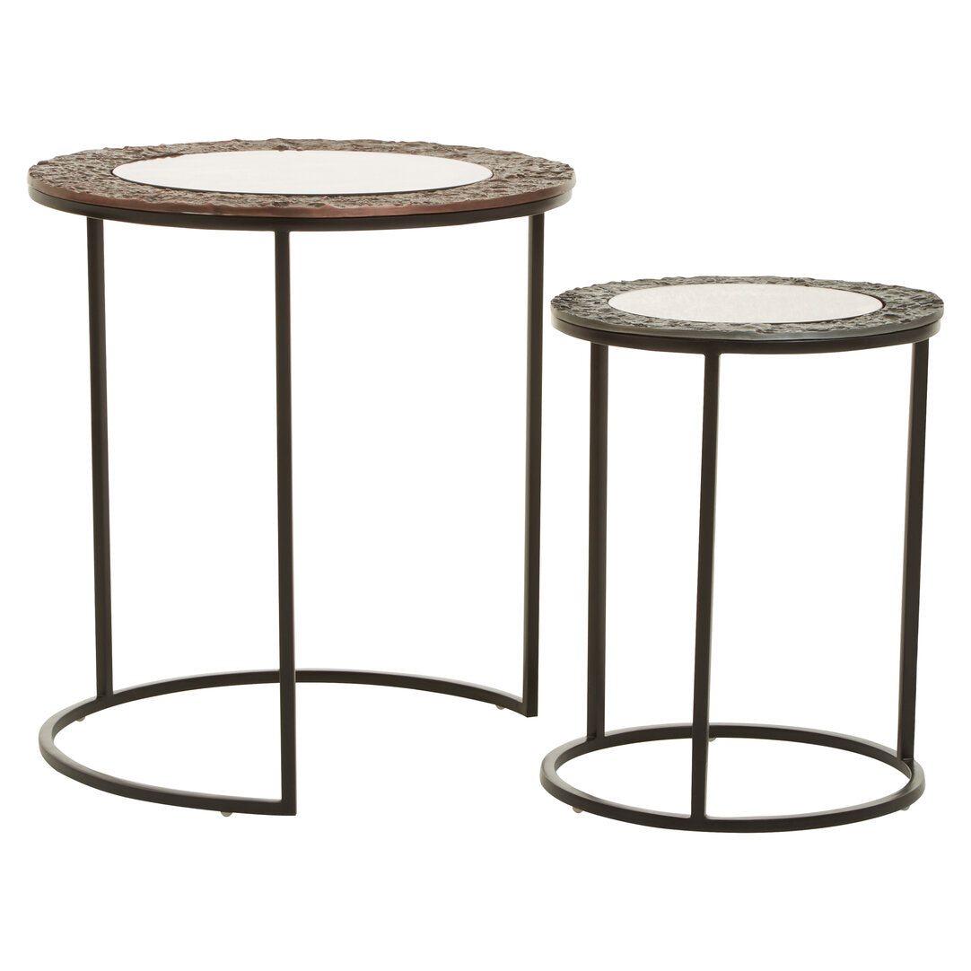 Penzance Set Of 2 Round Nesting Tables
