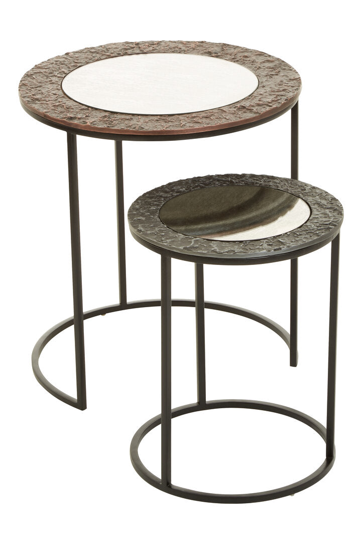 Penzance Set Of 2 Round Nesting Tables